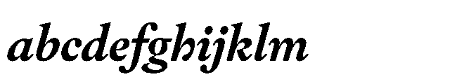 Sharp Serif Text Bold Italic FONT