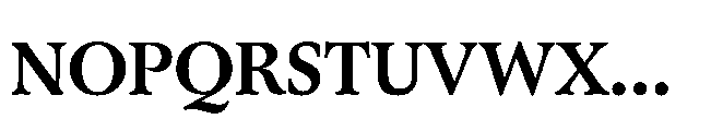 Sharp Serif Text Bold Font UPPERCASE