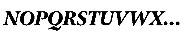 Sharp Serif Text Extrabold Italic Font UPPERCASE