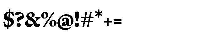 Sharp Serif Text Extrabold Font OTHER CHARS