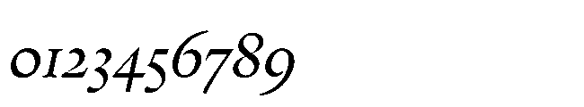 Sharp Serif Text Italic Font OTHER CHARS