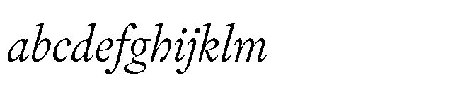 Sharp Serif Text Light Italic FONT