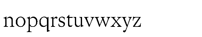 Sharp Serif Text Light Font LOWERCASE