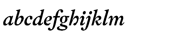 Sharp Serif Text Medium Italic FONT