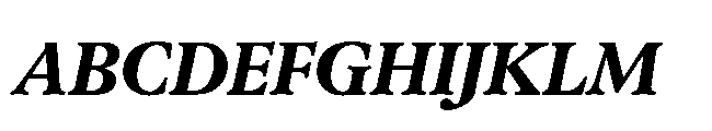 Sharp Serif Text PE Extrabold Italic Font UPPERCASE
