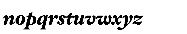 Sharp Serif Text PE Extrabold Italic Font LOWERCASE