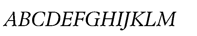 Sharp Serif Text PE Italic Font UPPERCASE
