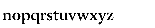 Sharp Serif Text PE Medium Font LOWERCASE