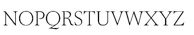 Sharp Serif Text PE Thin Font UPPERCASE