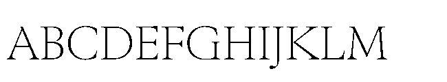 Sharp Serif Text Thin Font UPPERCASE