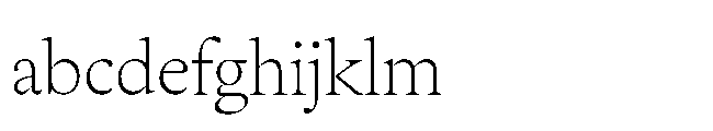 Sharp Serif Text Thin FONT