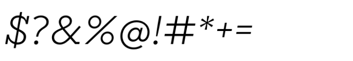 Sharp Slab Book Italic Font OTHER CHARS