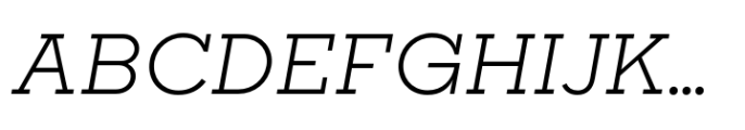 Sharp Slab Book Italic Font UPPERCASE