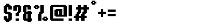 Sharpix Font OTHER CHARS