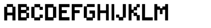 Sharpixel Regular Font UPPERCASE