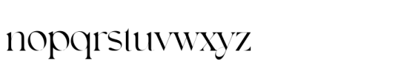 Shavina Elegance Font LOWERCASE