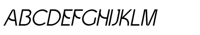 Shedry Light Oblique Font UPPERCASE