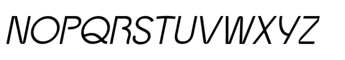 Shedry Light Oblique Font UPPERCASE