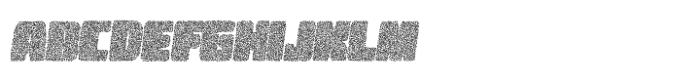 Sheepwool Stipple Italic Font UPPERCASE