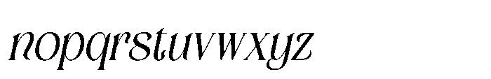 Sheilina Italic Font LOWERCASE