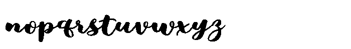 Shelby Script Font LOWERCASE