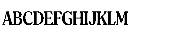 Shelian Hard Condensed Font UPPERCASE