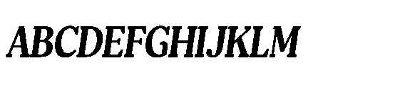 Shelian Hard Contrast Condensed Italic Font UPPERCASE