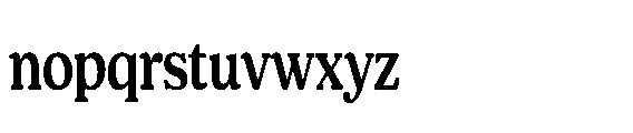Shelian Hard Contrast Condensed Font LOWERCASE