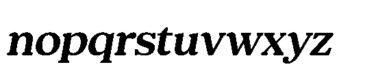 Shelian Hard Contrast Exp Italic Font LOWERCASE