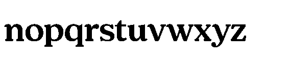 Shelian Hard Contrast Expanded Font LOWERCASE
