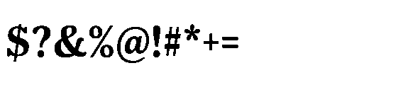 Shelian Hard Contrast Regular Font OTHER CHARS