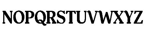 Shelian Hard Contrast Semi Condensed Font UPPERCASE