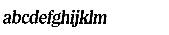 Shelian Hard Contrast Sm Condensed Italic FONT