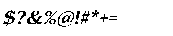 Shelian Hard Expanded Italic Font OTHER CHARS