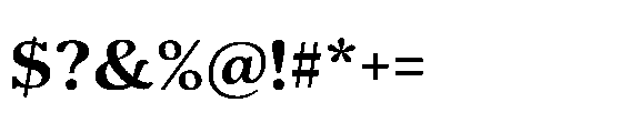 Shelian Hard Expanded Font OTHER CHARS