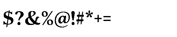Shelian Hard Semi Expanded Font OTHER CHARS