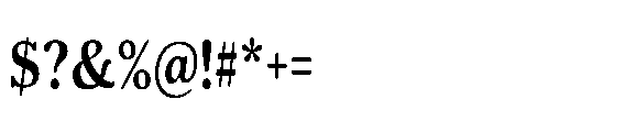 Shelian Soft A Condensed Font OTHER CHARS