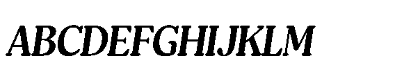 Shelian Soft A Semi Condensed Italic Font UPPERCASE