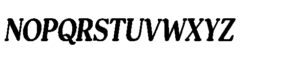 Shelian Soft AContrast Condensed Italic Font UPPERCASE