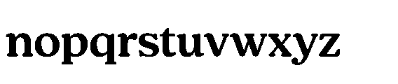 Shelian Soft AContrast Expanded Font LOWERCASE