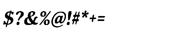 Shelian Soft AContrast Italic Font OTHER CHARS