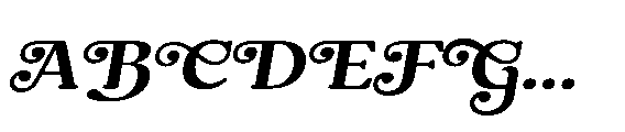 Shelian Soft B Expanded Italic Font UPPERCASE