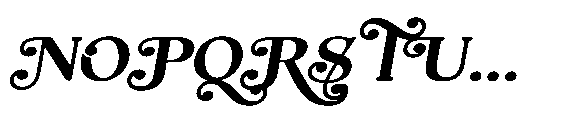 Shelian Soft B Expanded Italic Font UPPERCASE