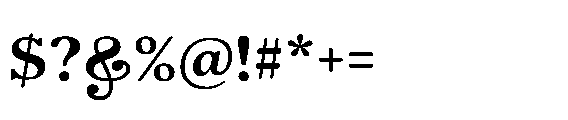 Shelian Soft B Expanded Font OTHER CHARS