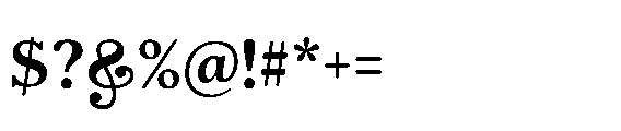 Shelian Soft B Semi Expanded Font OTHER CHARS