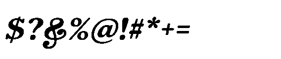 Shelian Soft BContrast Exp Italic Font OTHER CHARS