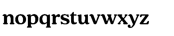 Shelian Soft BContrast Expanded Font LOWERCASE