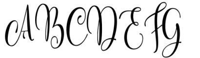 Shellonitha Regular Font UPPERCASE