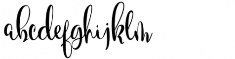 Shellonitha Regular Font LOWERCASE