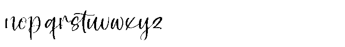 Shelter Natural Regular Font LOWERCASE